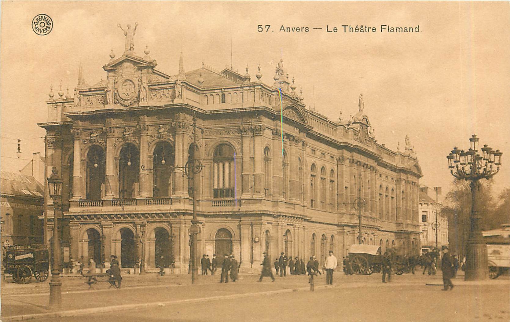 CPA Anvers Le Theatre Flamand 