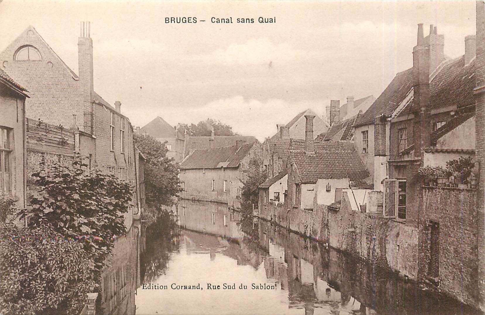 CPA Bruges Canal sans Quai 