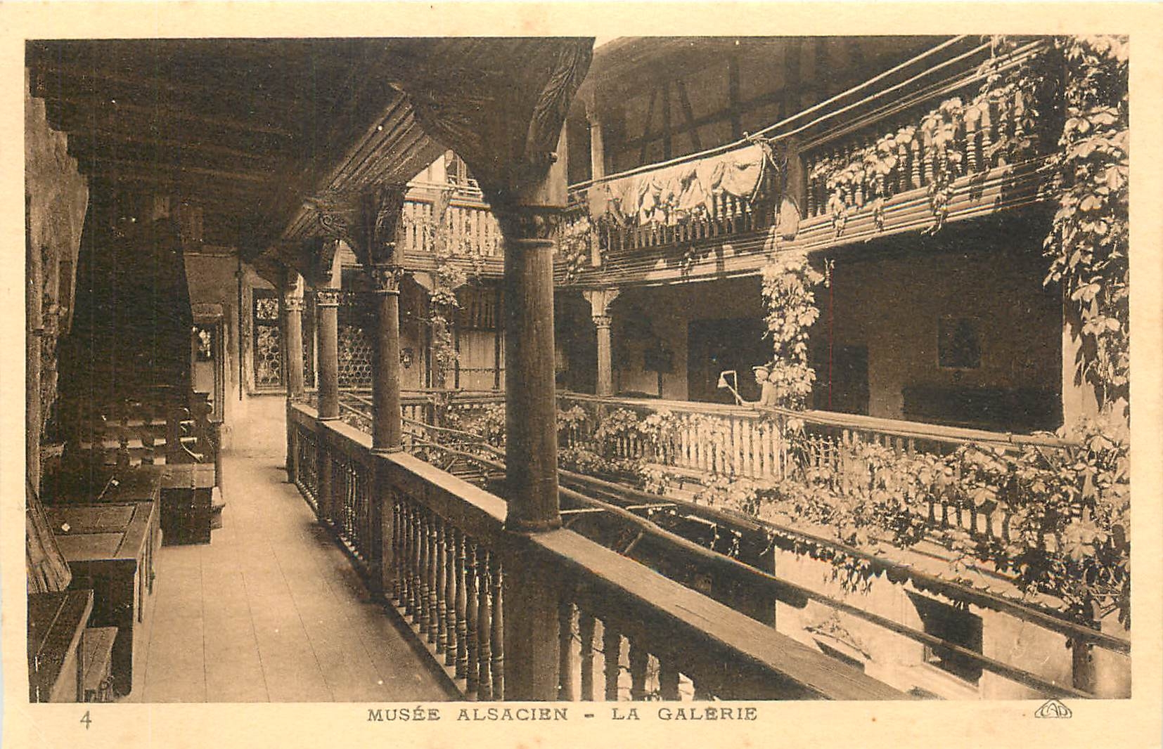 CPA Musee Alsacien La Galerie 