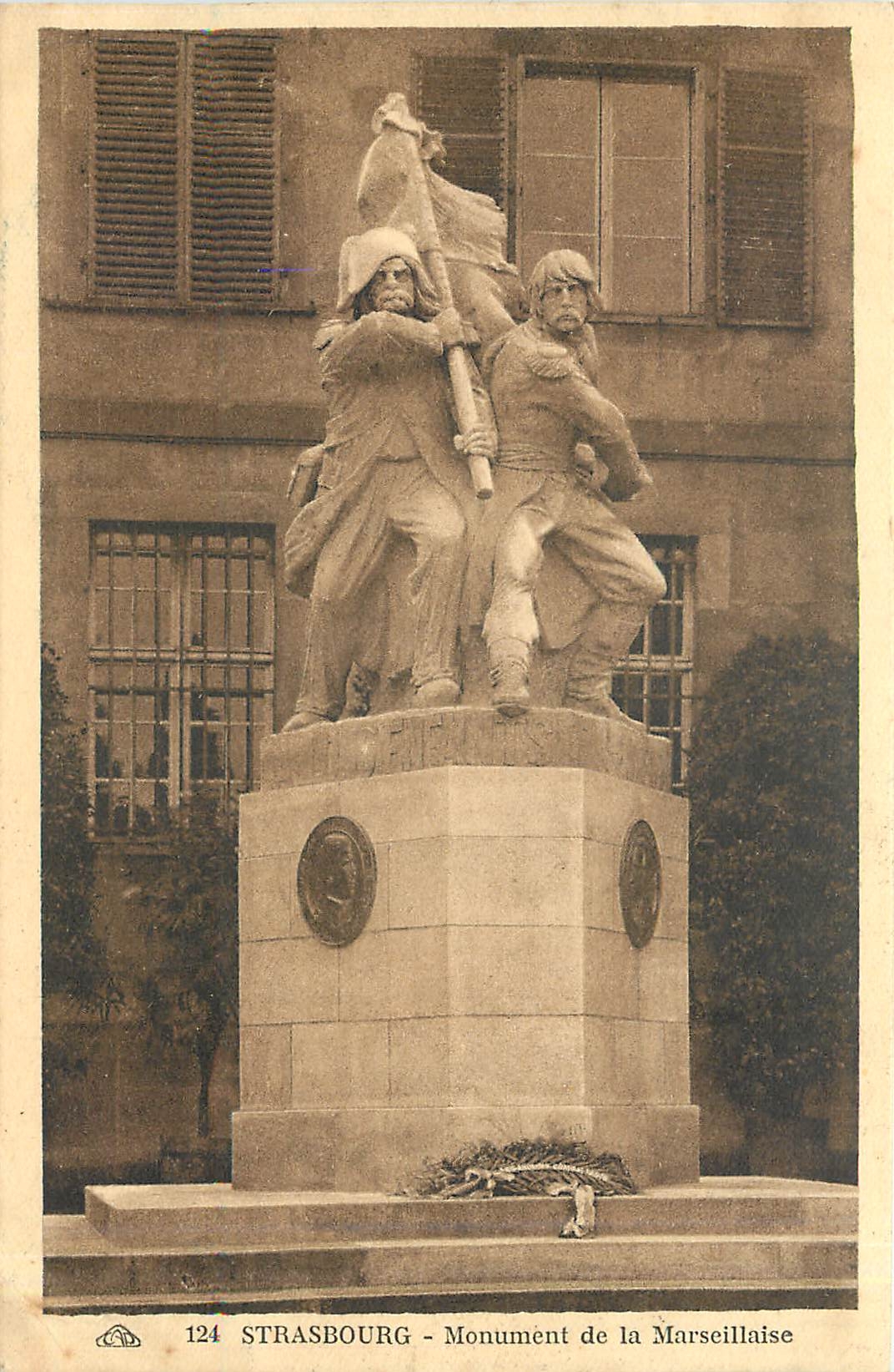 CPA Strasbourg Monument de la Marseillaise 