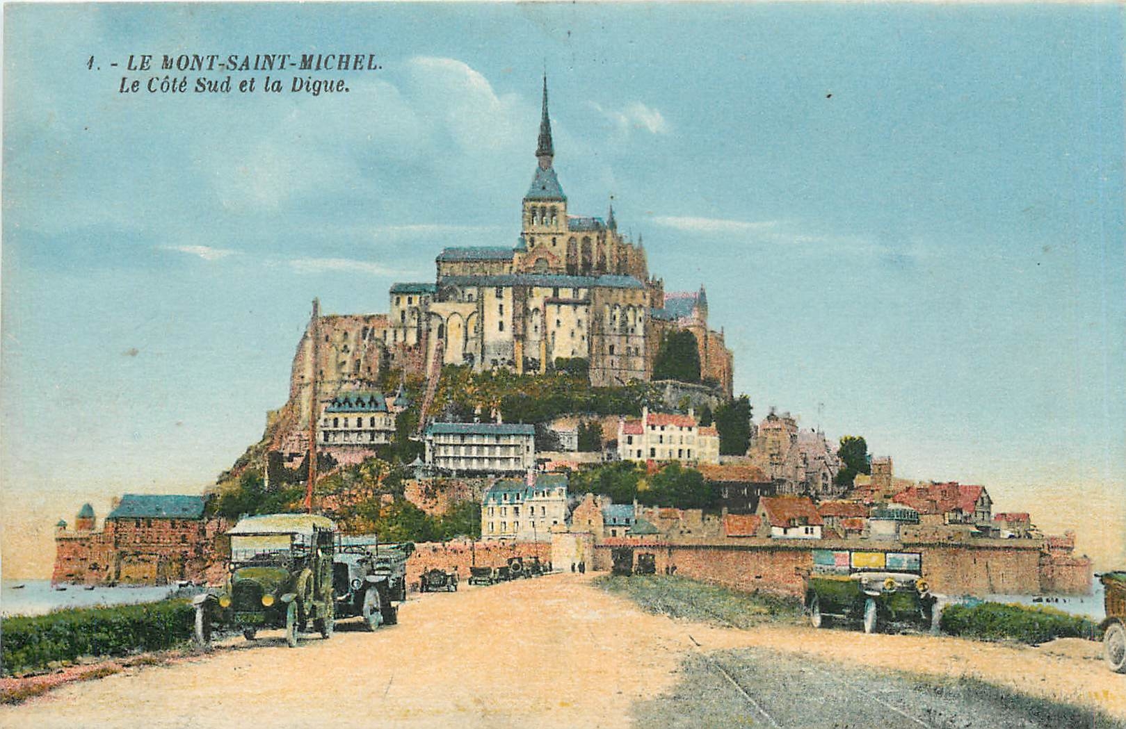 Le Mont-Saint-Michel — Le Côté Sud et la Digue — Édition A. Besançon Granville