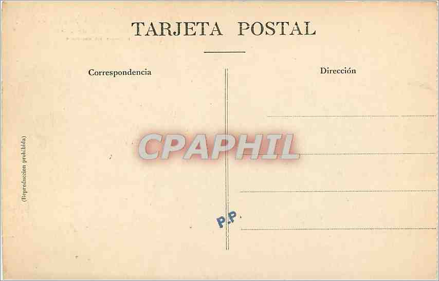 CPA Barcelona Tibidabo Edificios de la Cuspide  — Verso