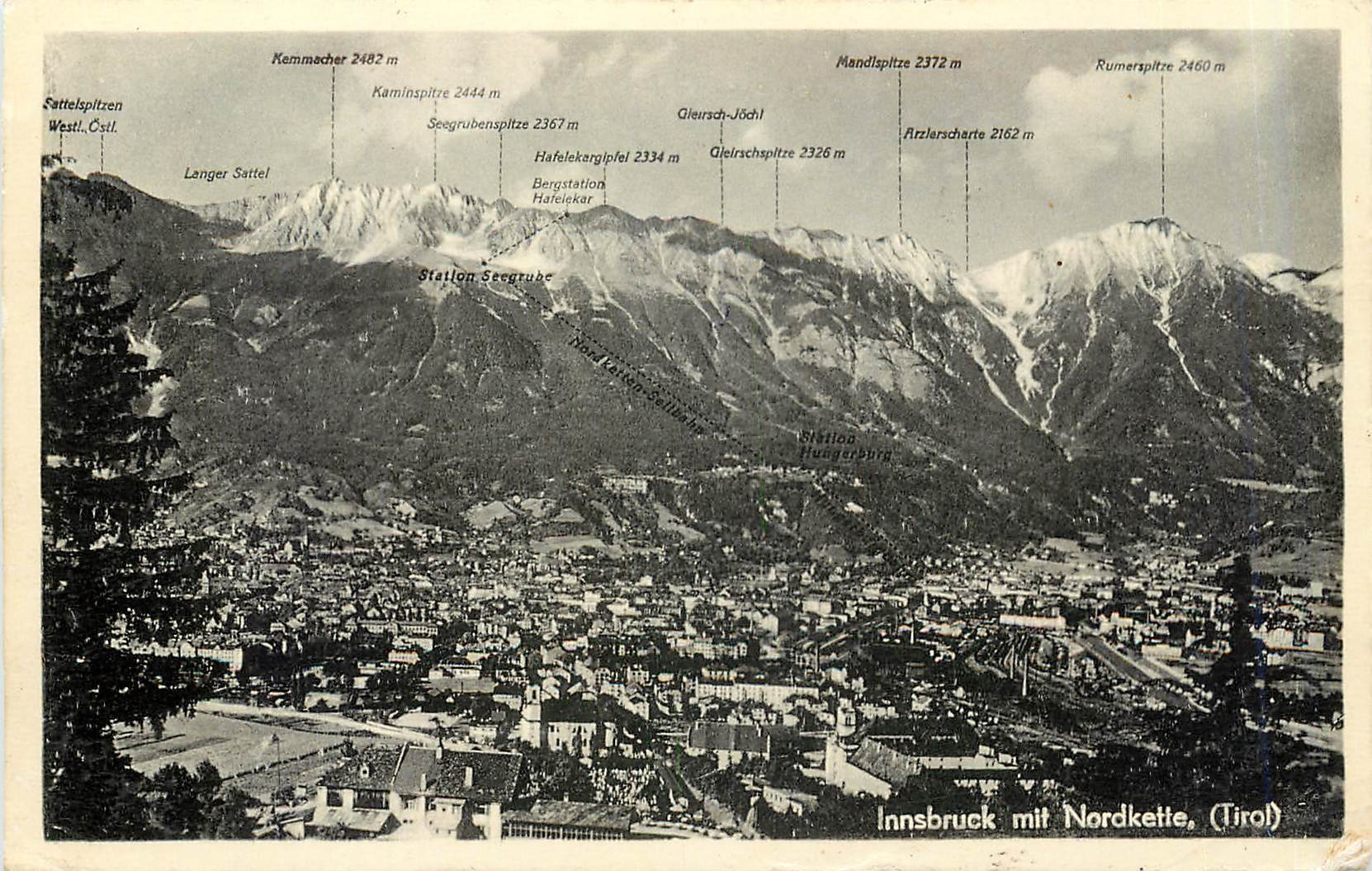 CPA Innsbruck mit Nordkette 