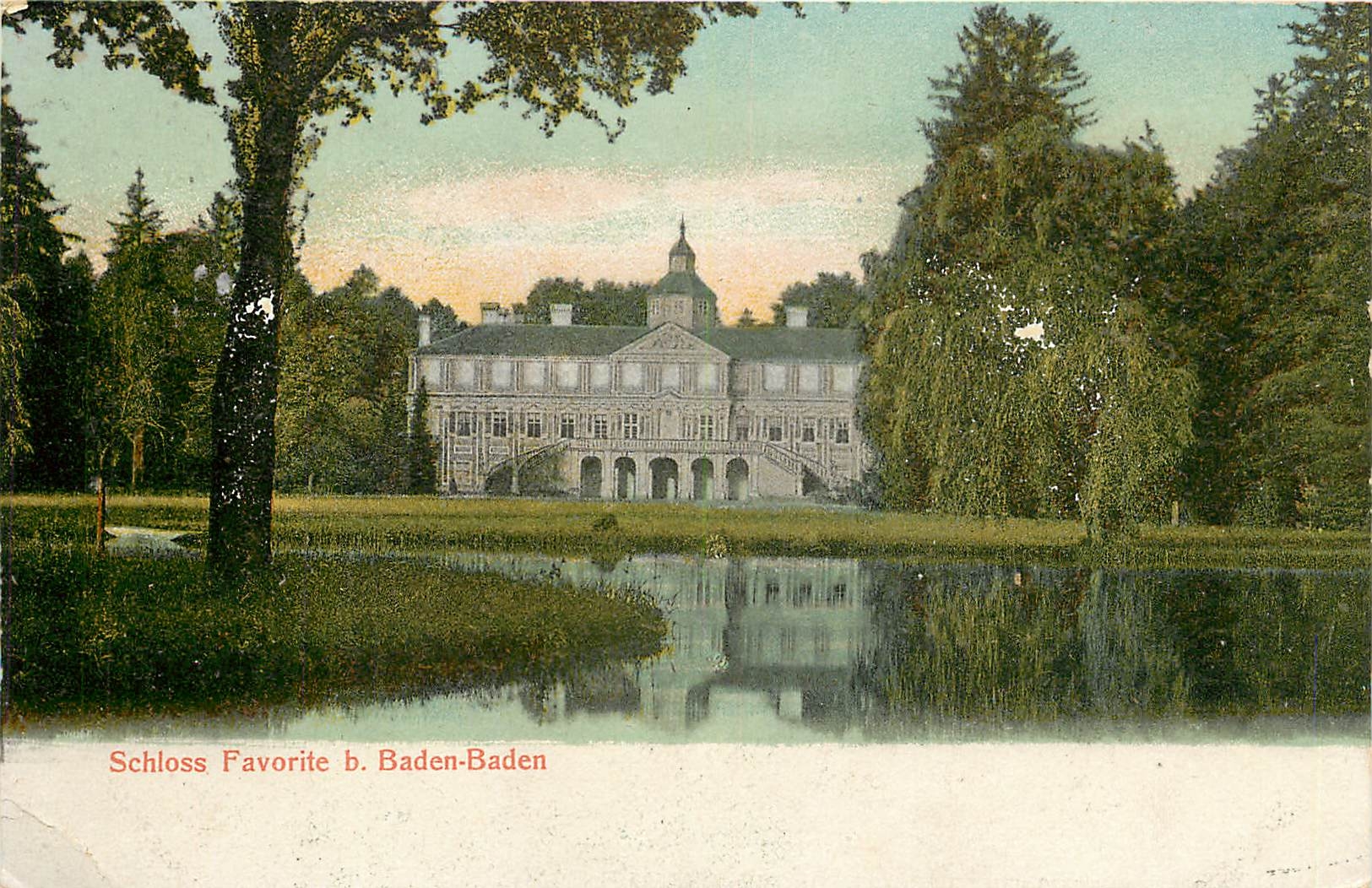 CPA Schloss Favorite b Baden Baden 
