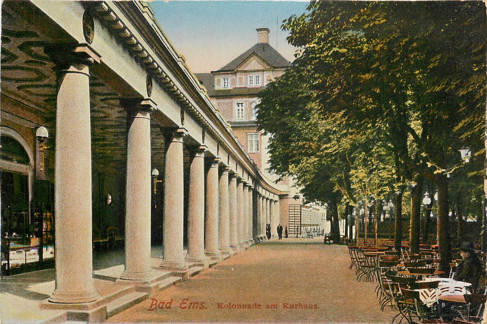 CPA Bad Ems Kolonnade am Kurhaus 