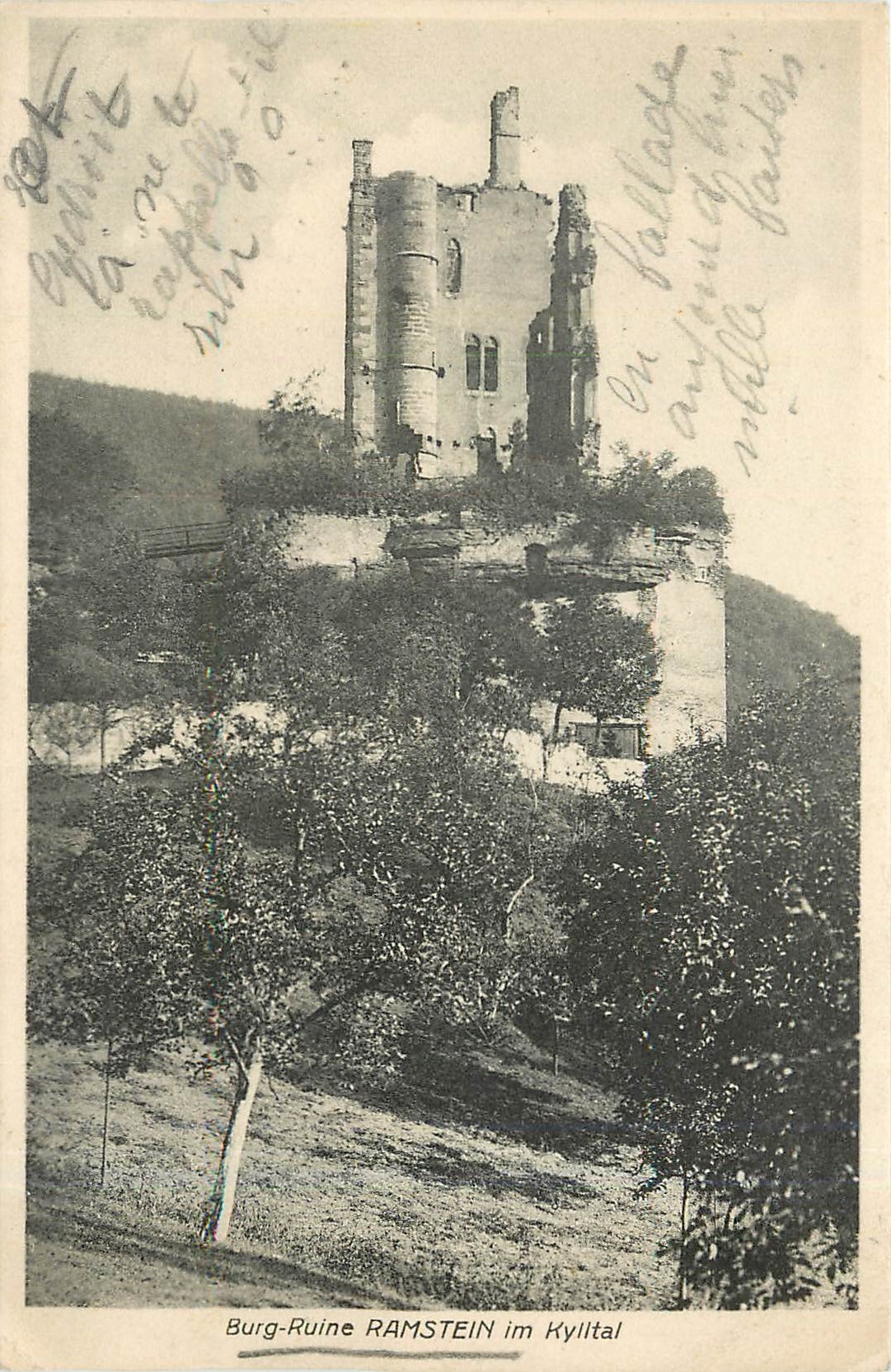 CPA Burg Ruine Ramstein im kylital 