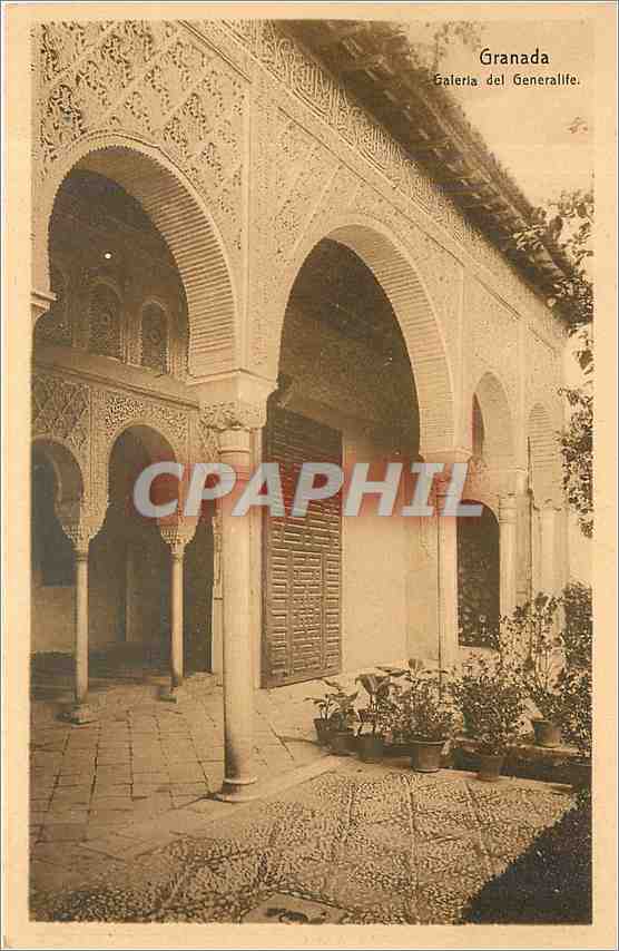 CPA Granada Galeria del Generalife 