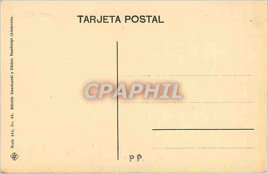 CPA Granada Galeria del Generalife  — Back
