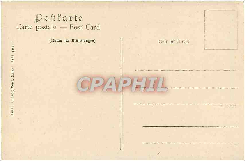 CPA Dom Altar vom Grafen von Nassau gestifte Mainz — Rückseite