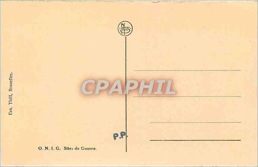CPA Redan de Nieuport Abri de fortune Militaria — Rückseite