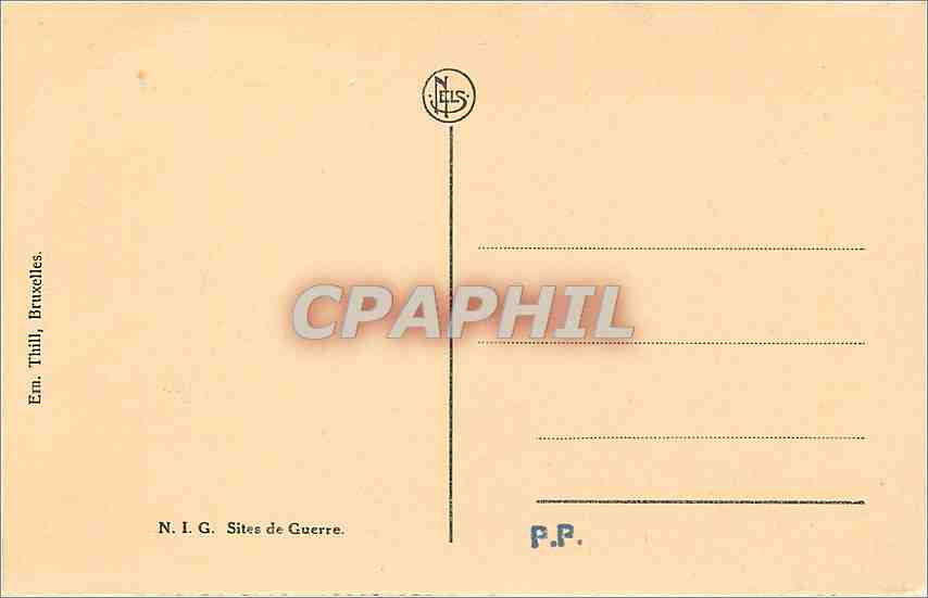 CPA Redan de Nieuport Abri de bombardement Militaria — Rückseite