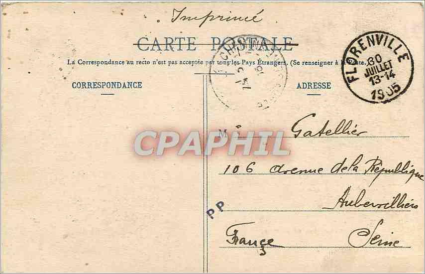 CPA Orval Les Caves  — Rückseite
