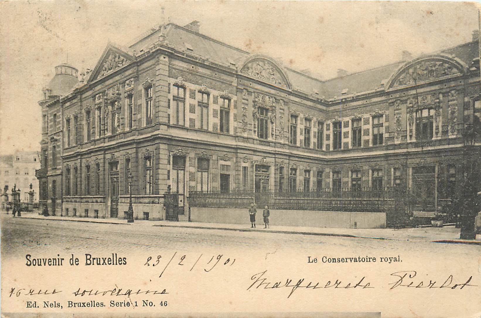 CPA Anvers Souvenir de Bruxelles Le conservatoire royal