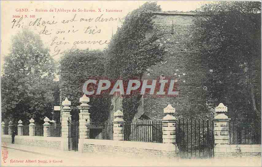 CPA Gand Ruines de l'Abbaye de St Bavon X Exterrieur 