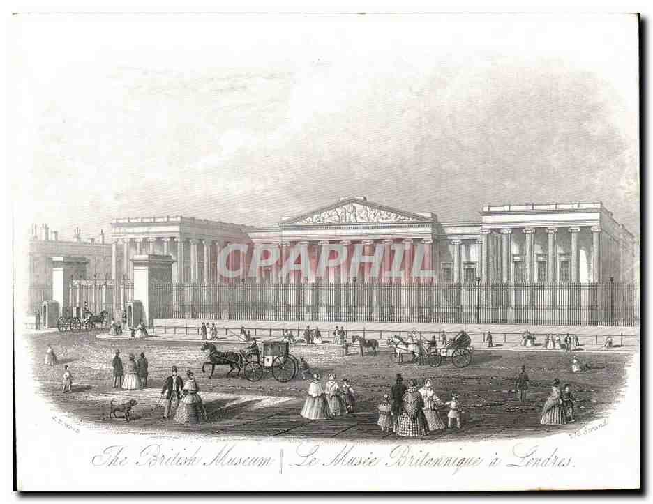 Das British Museum in London — Kupferstich von D. S. D. Mand
