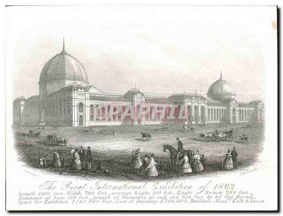 Great Britain CPA London The Great international exhibition of 1862 Londres GRaND FORMAt