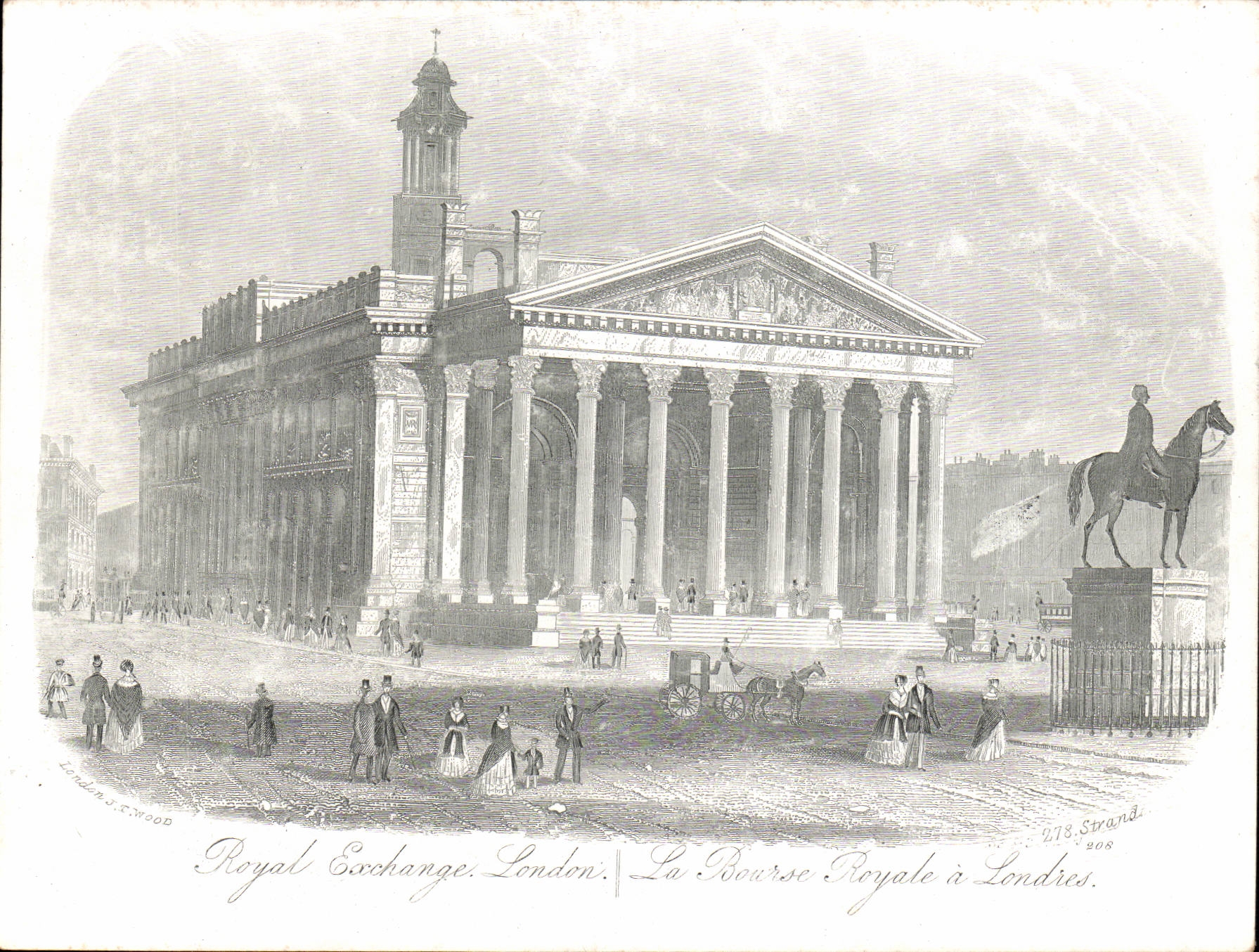 Great Britain CPA London Royal Exchange La Bourse Royale Londres GRaND FORMAt