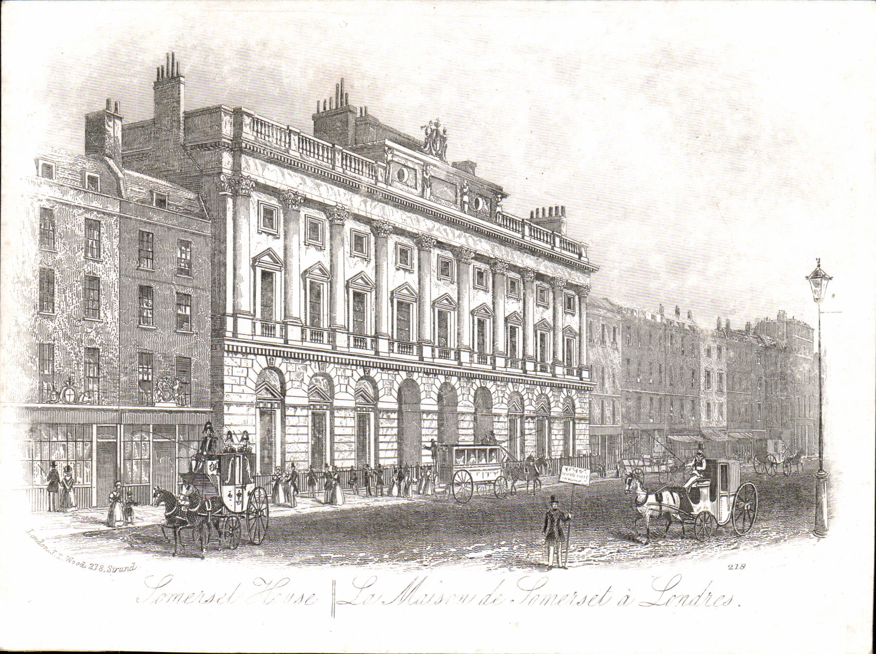 Great Britain CPA London Somerset House La maison Londres GRaND FORMAt