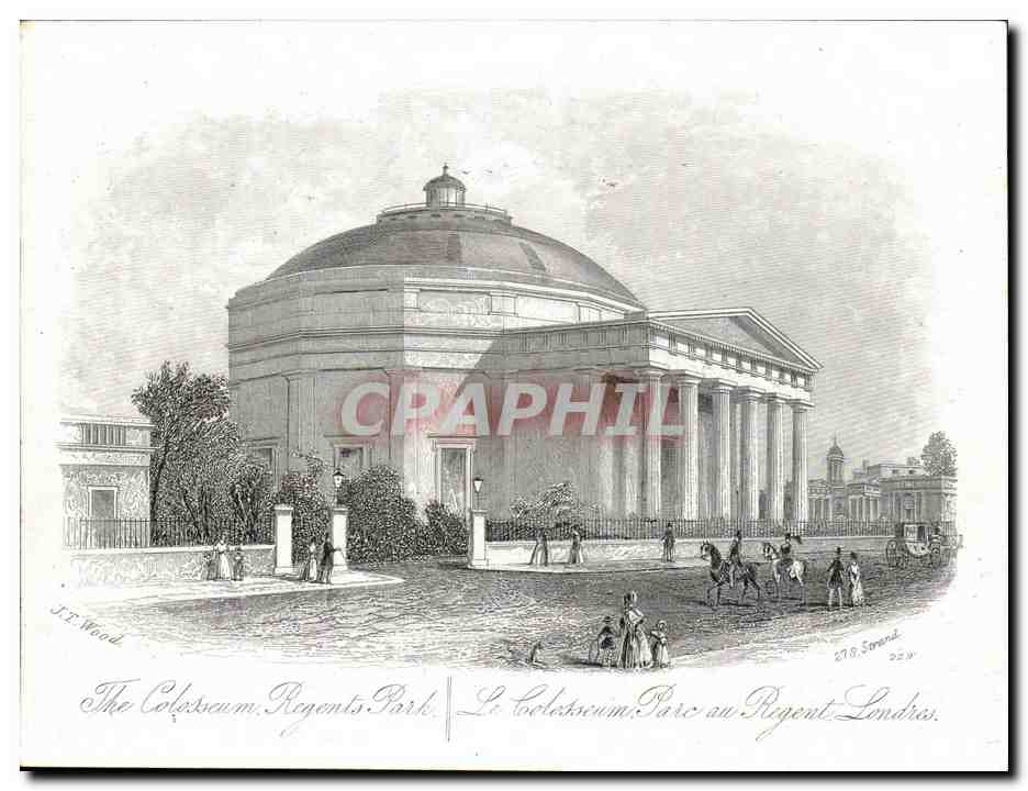 Great Britain CPA London The Coloseum Regents Park PArc du Reent Coloseum Londres GRaND FORMAt