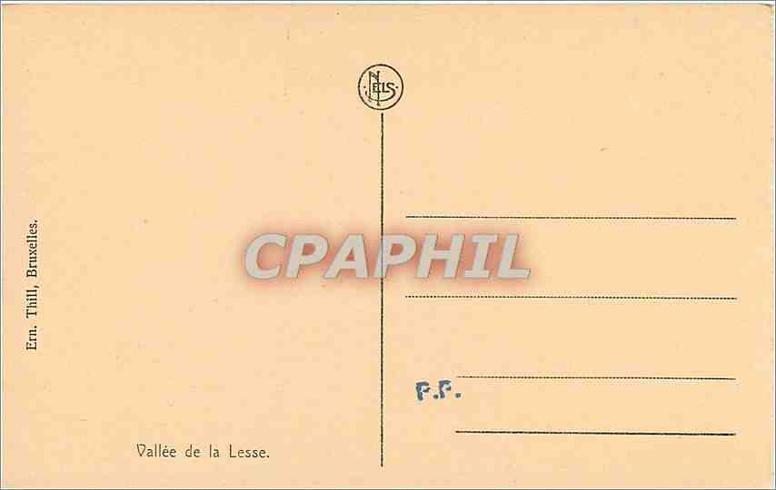 CPA Confluent de l'Iwoigne et de la Lesse — Rückseite