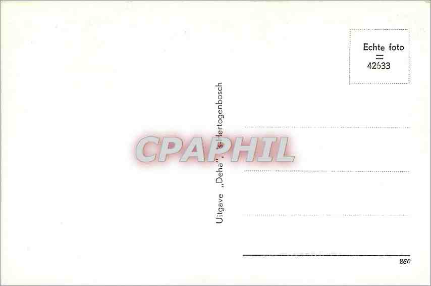 CPA Den Bosch  Hoofdingang Kathedraal St. Jan — Rückseite