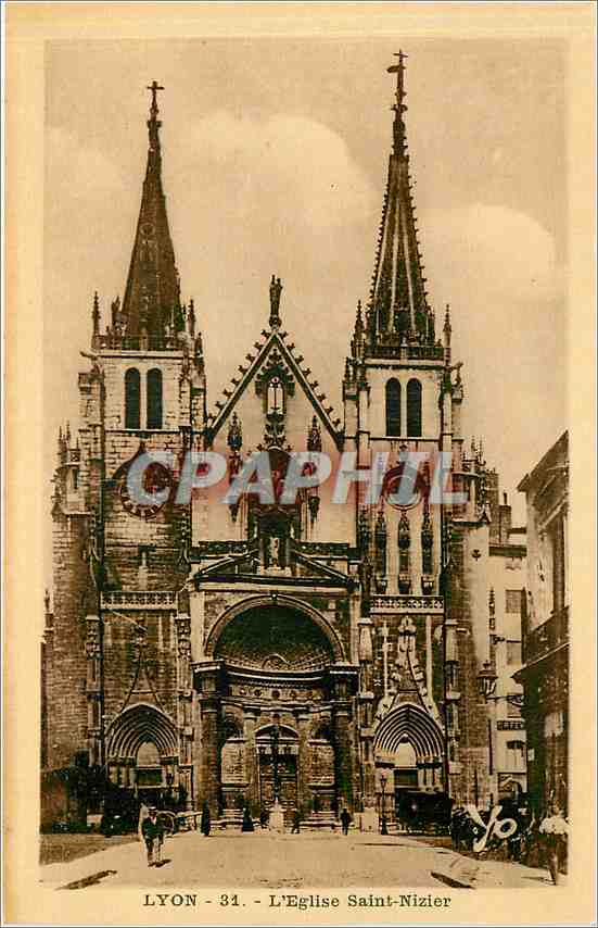 CPA Lyon - L'Eglise Saint-Nizier