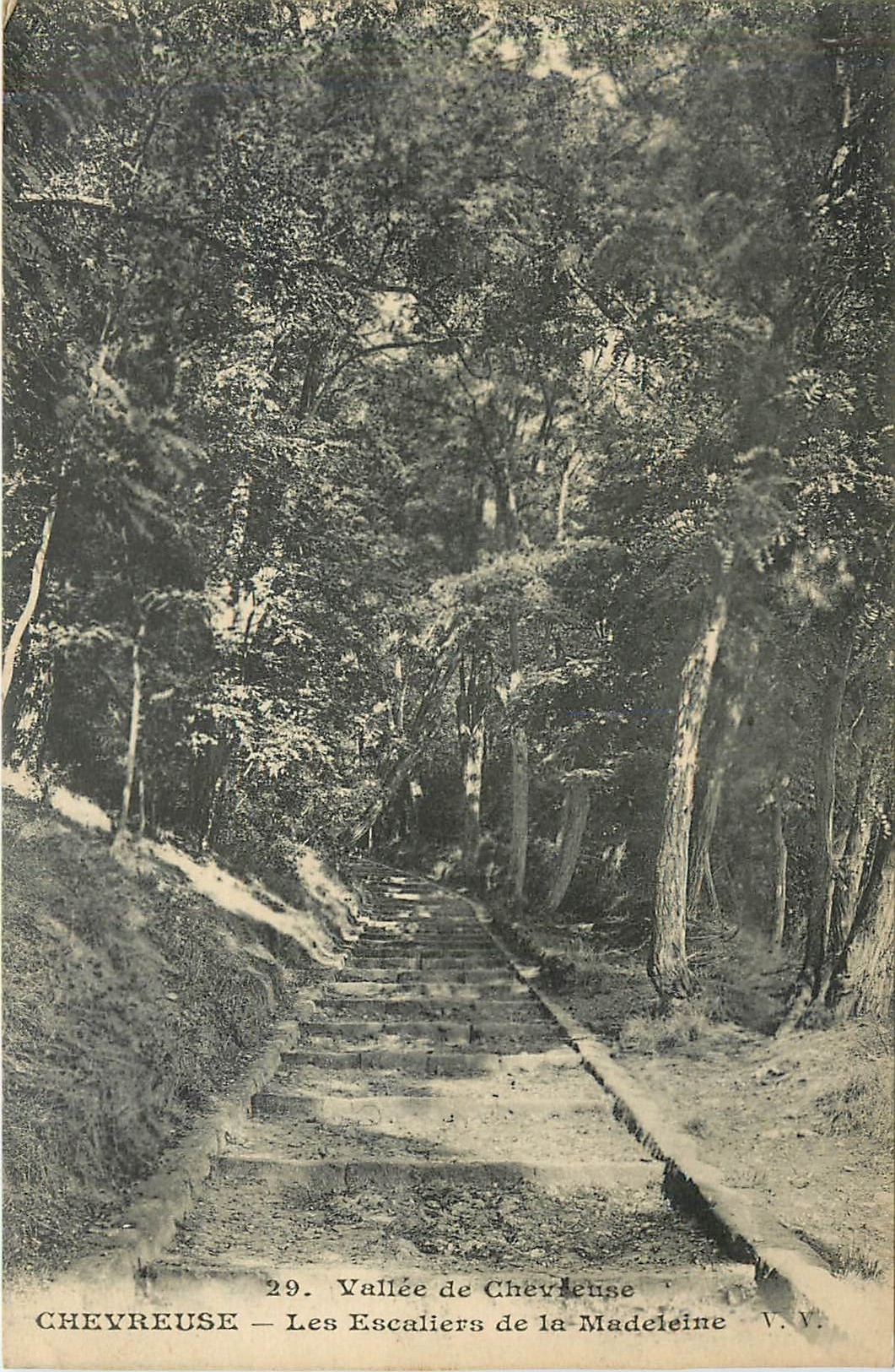 CPA Chevreuse - Les Escaliers de la Madeleine