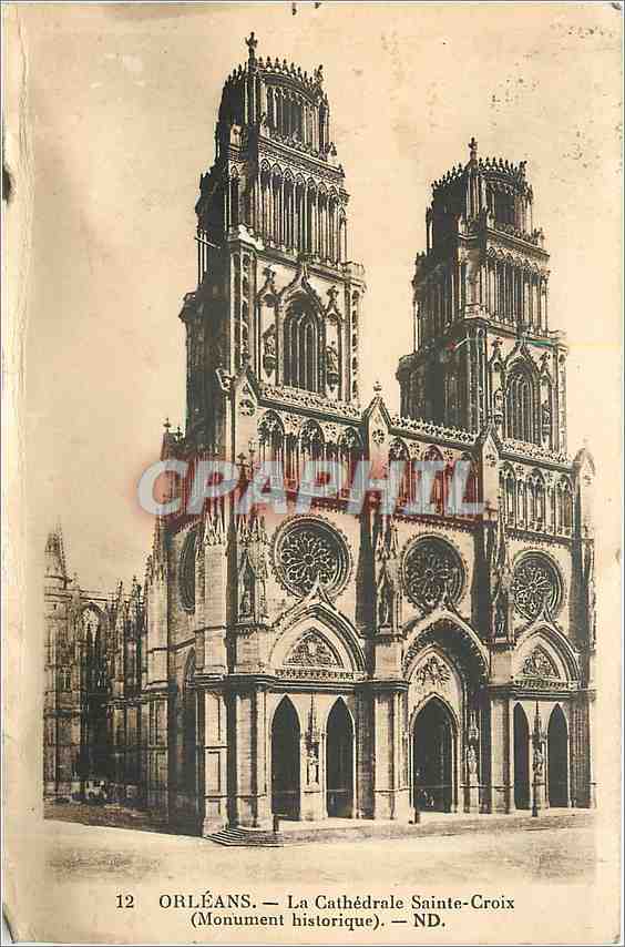 Orléans — La Cathédrale Sainte-Croix (Monument historique) — ND.