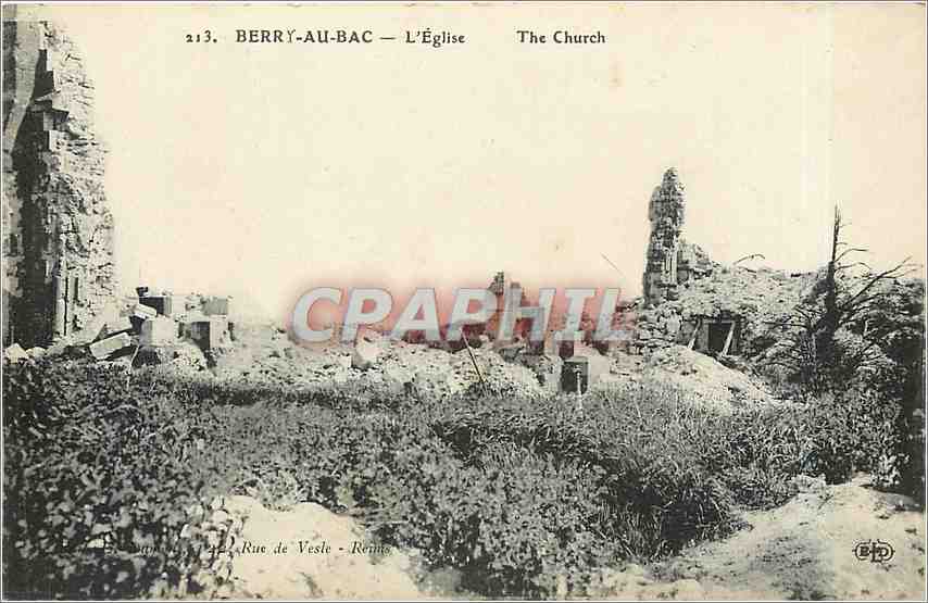CPA Berry-au-Bac - L'Eglise Militaria