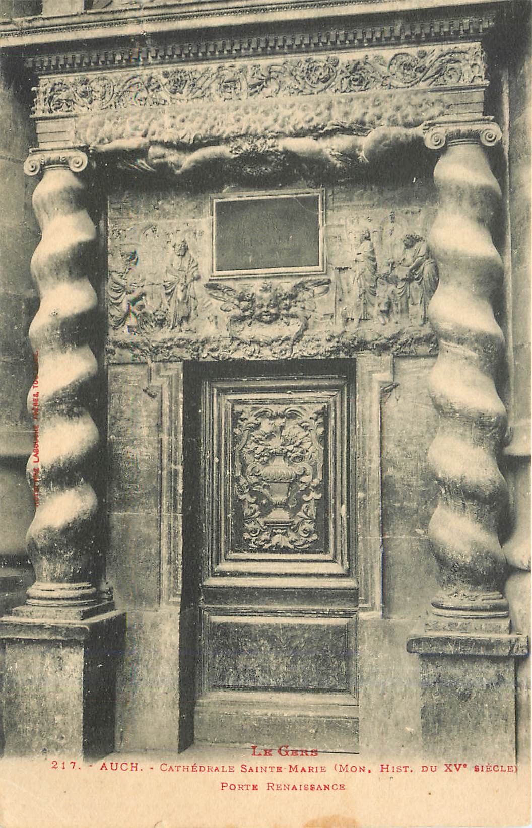 Auch - Cathédrale Sainte-Marie (Mon. Hist. du XVᵉ siècle) - Porte Renaissance