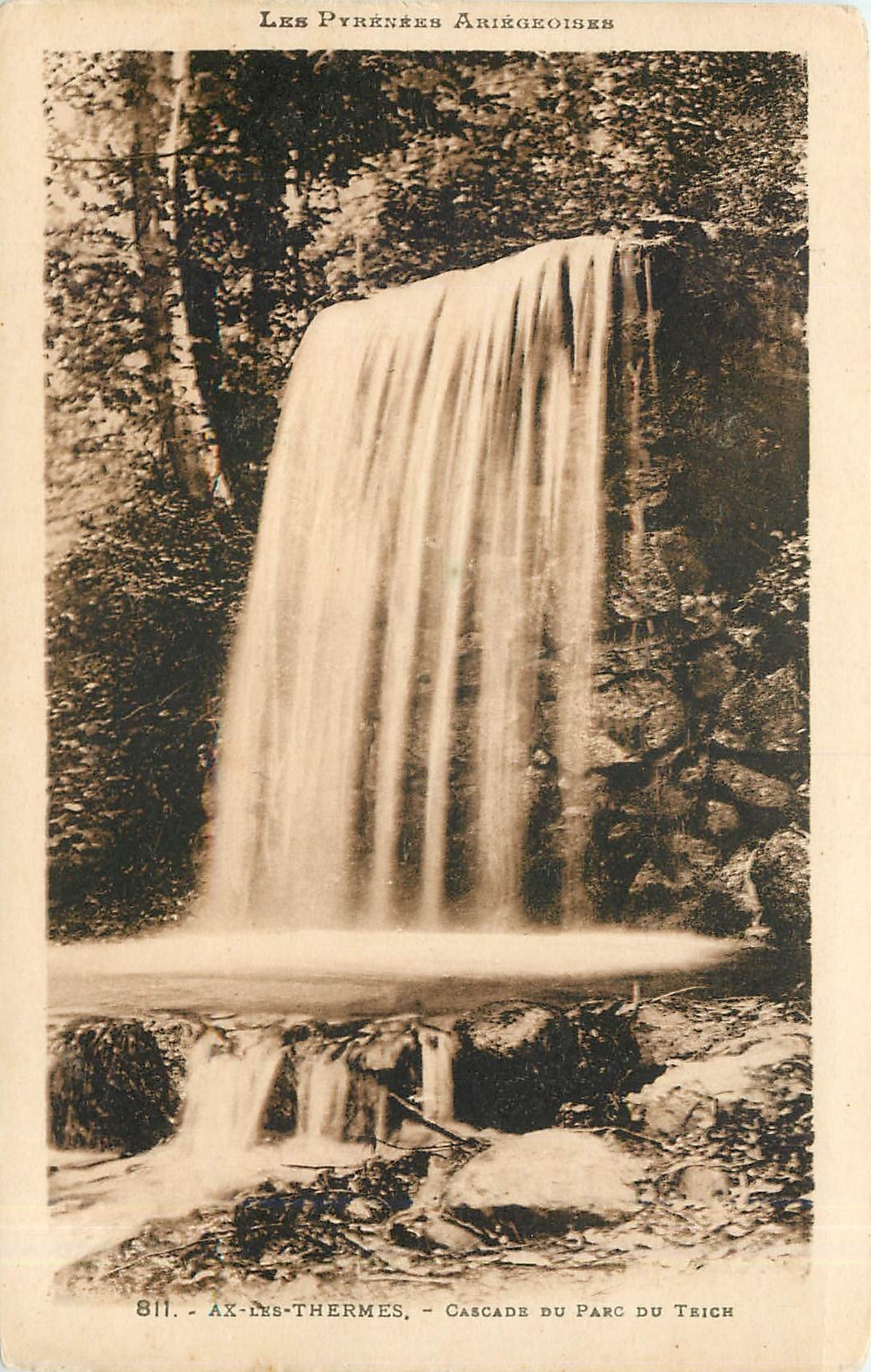 CPA Ax-les-Thermes - Cascade du Parc du Trich