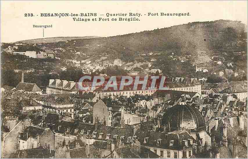 CPA Besançon-les-Bains - Quartier Ruty - Fort Beauregard Village et Fort de Bregille