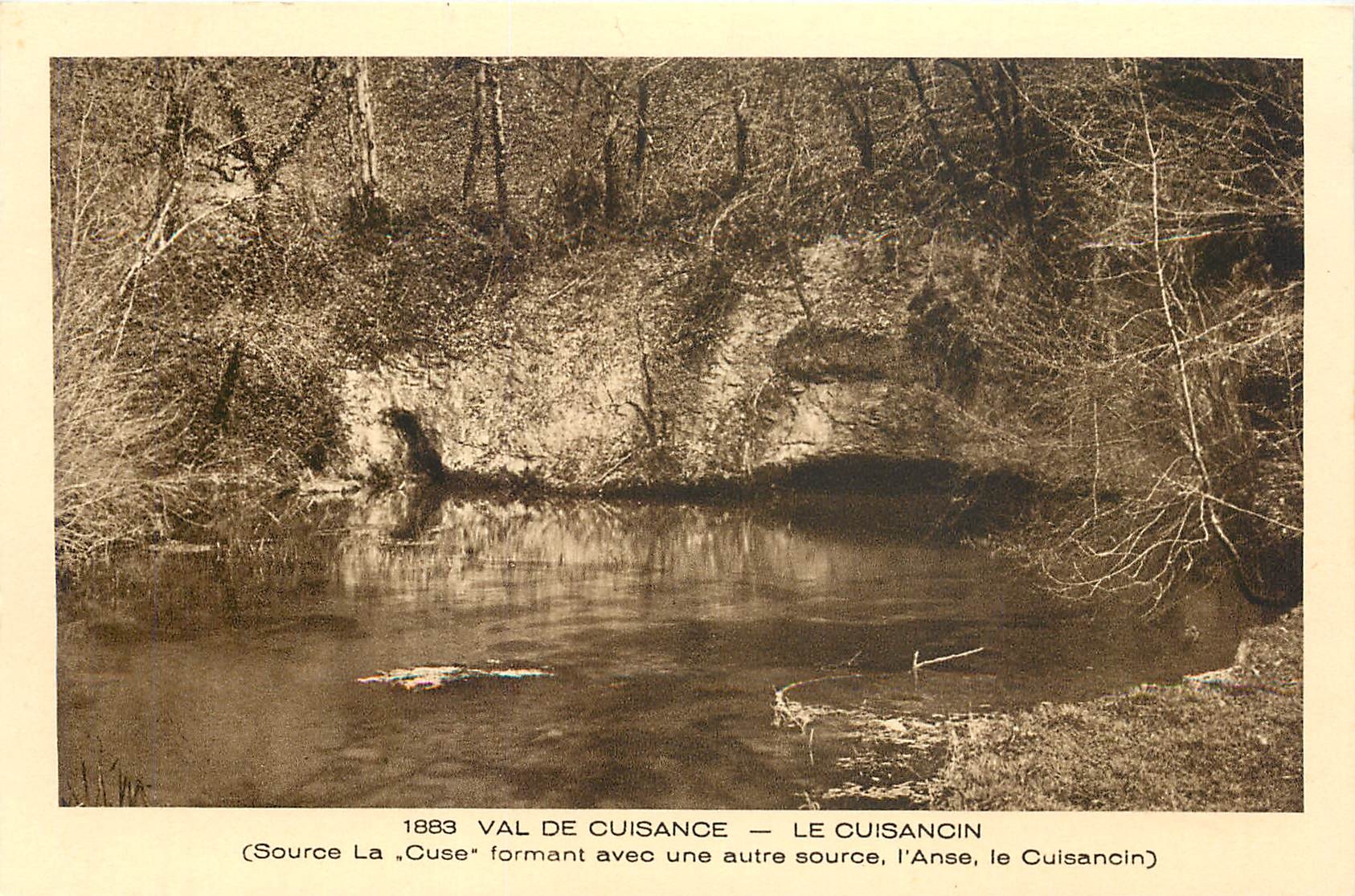CPA Val de Cuisance - Le Cuisancin  Source la Cuse formant avec une autre source  l'Anse  le Cuisanc