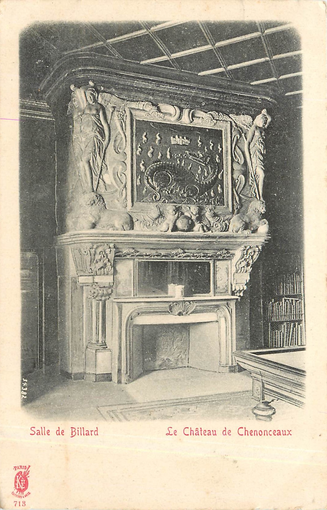CPA Château de Chenonceaux - Salle de Billard