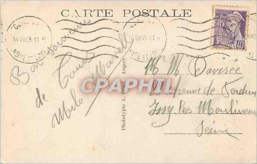 CPA Tours - Vue generale — Rückseite