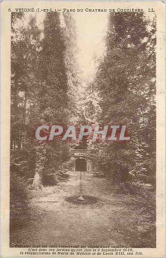 CPA Veigne - Parc du Château de Couzieres