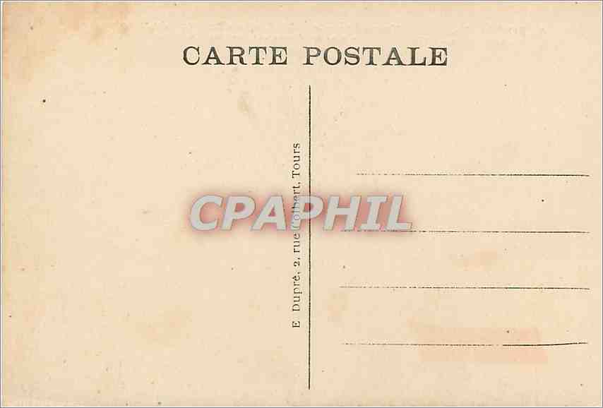 CPA Tours - Vue generale  - La Loire - Le Pont de Pierre - La Cathedrale St-Gatien et la partie Nord — Rückseite