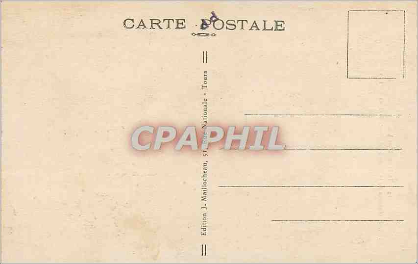 CPA Tours - Vieilles  Maisons de la Place Plumereau — Rückseite