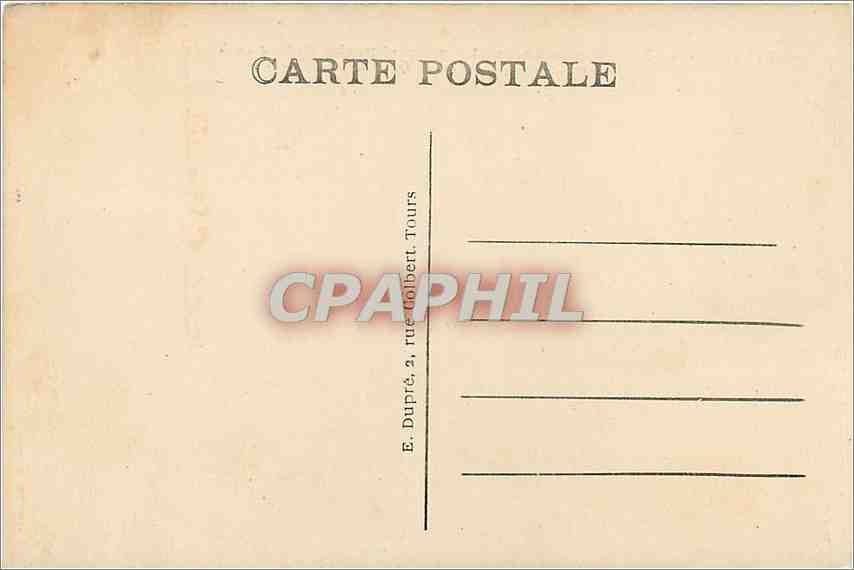 CPA Tours - Cathedrale St-Gatien et Partie Est de la ville — Rückseite