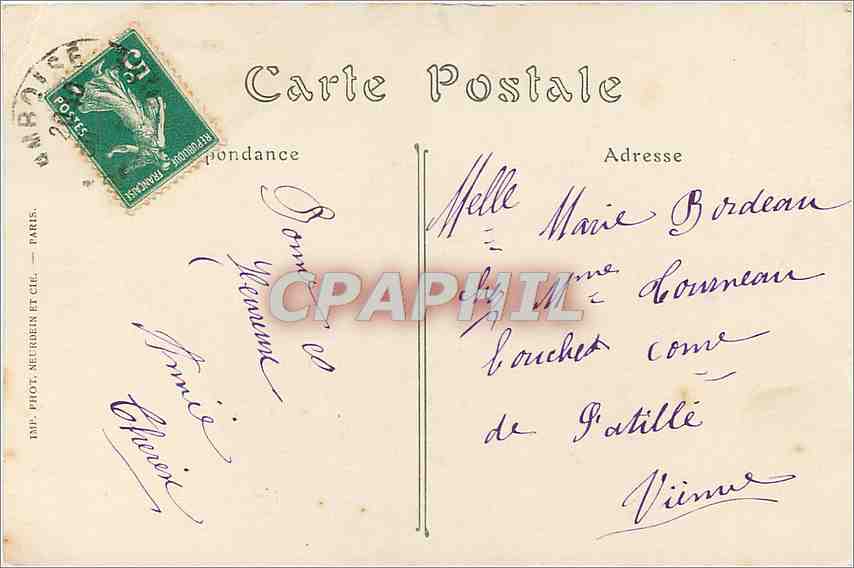 CPA Amboise - Interieur de la Chapelle du Château  — Rückseite