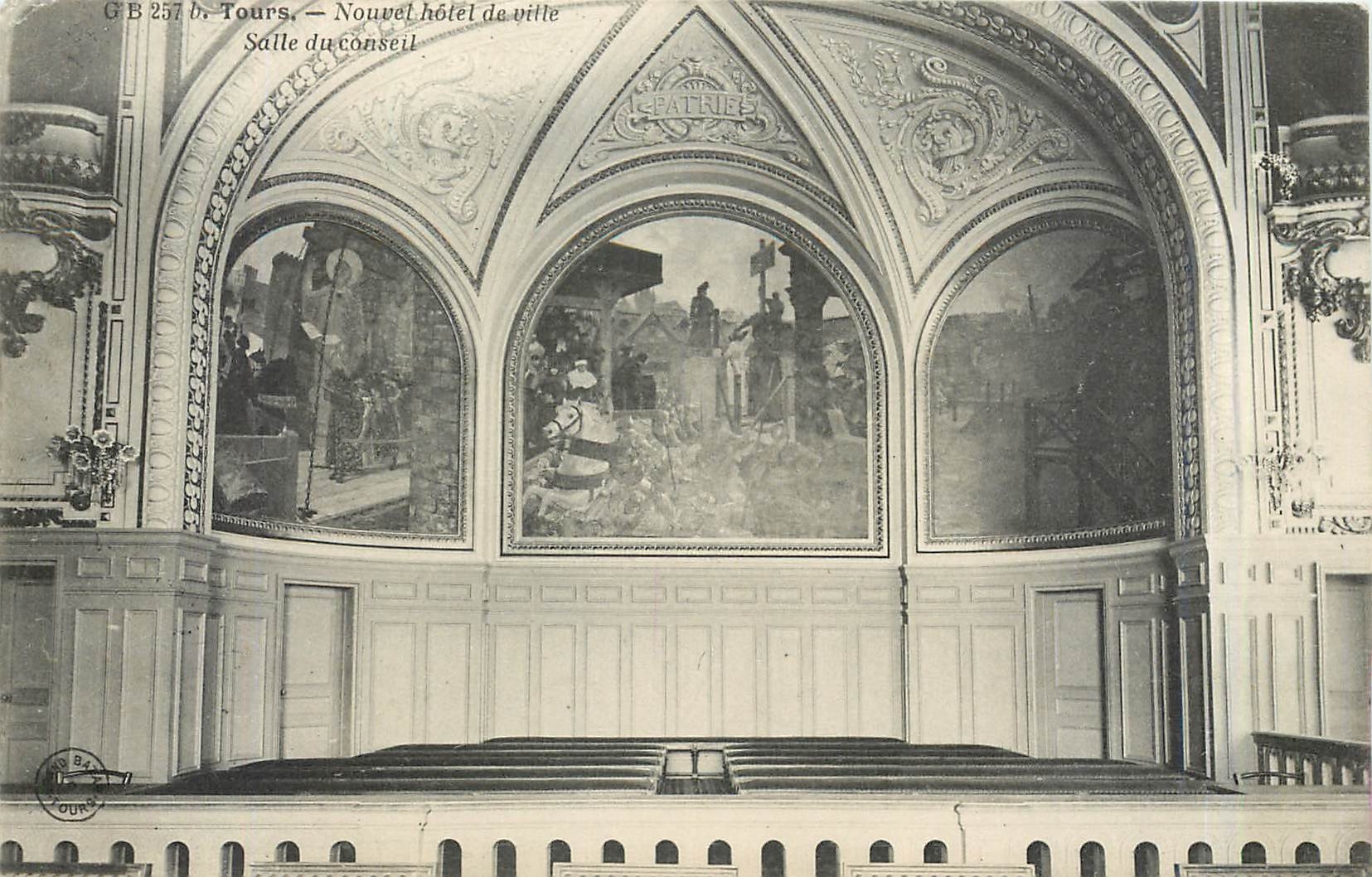 CPA Tours - Nouvel Hotel de Ville  Salle  du Conseil