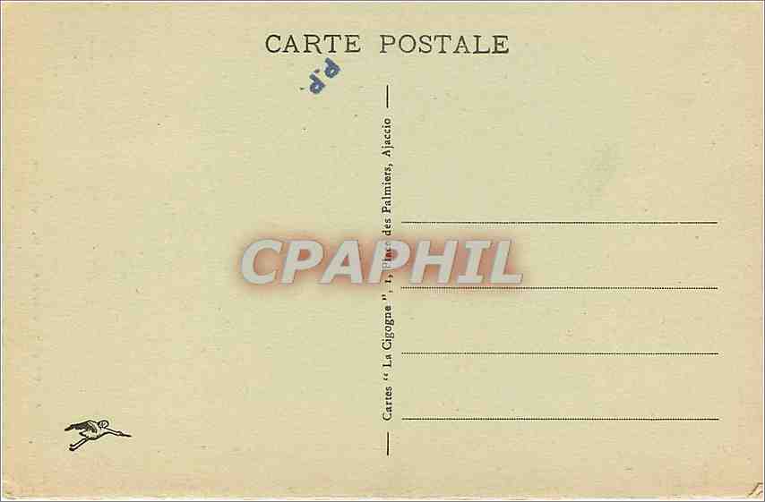CPA Ajaccio - Maison ou naquit  Napoleon 1er — Rückseite