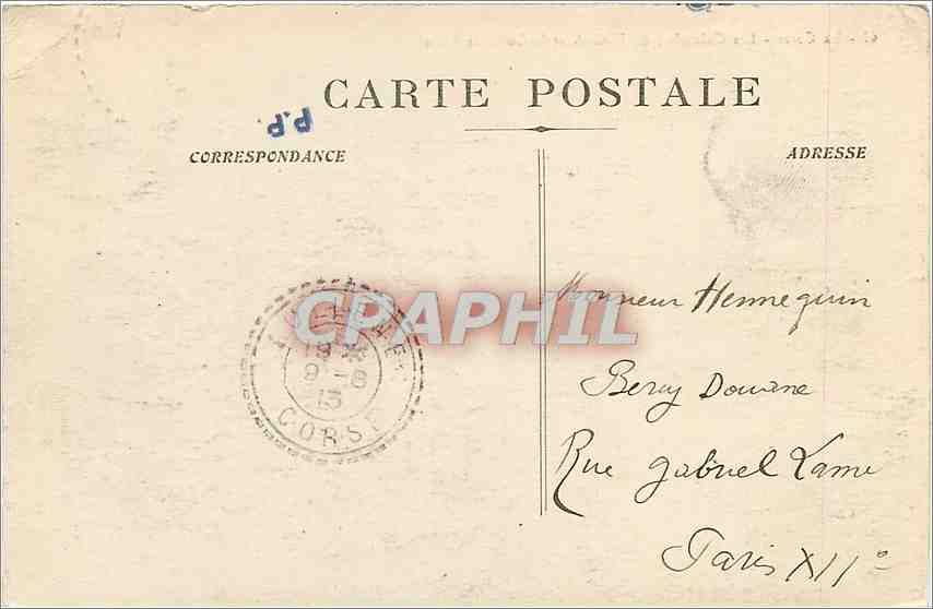 Les Calanches de PIANA et le Golfe de Porto — La Corse — éditeur inconnu, n° 62 — Rückseite