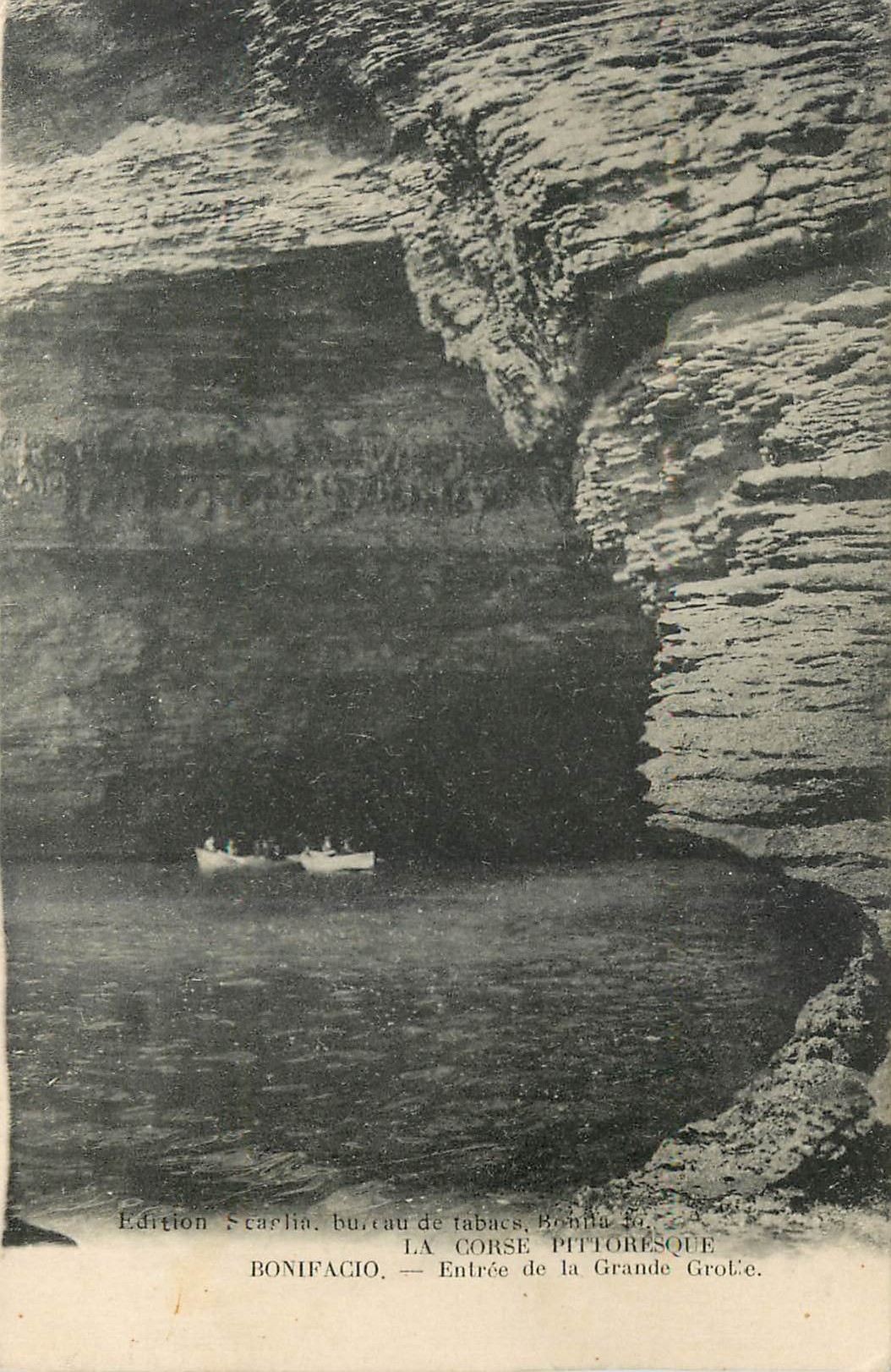 CPA Bonifacio - Entree de la Grande Grotte