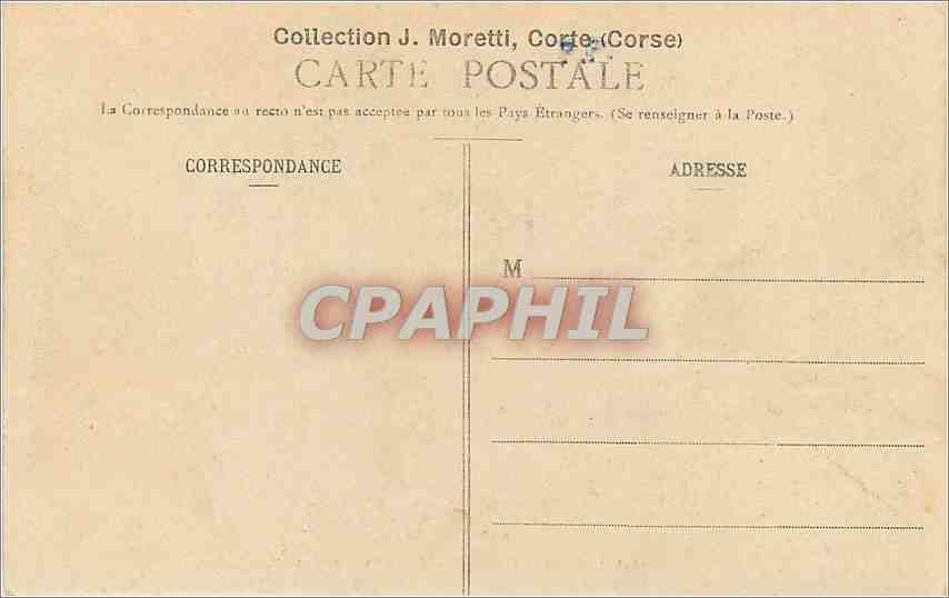 CPA Ajaccio - Maison de Napoleon 1er - Le Fumoir — Verso