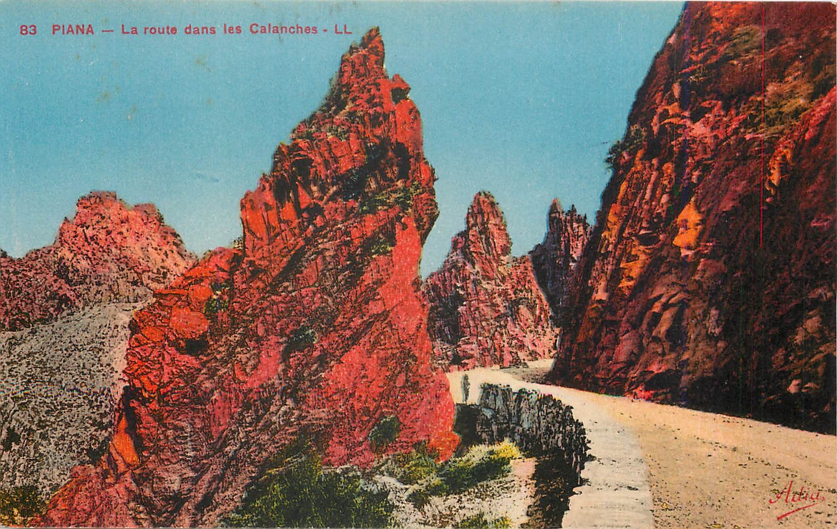 CPA Piana - La route dans les Calanches