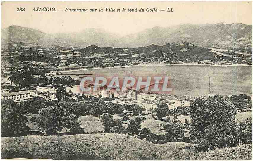 CPA Ajaccio - Panorama sur la Ville et le Fond du Golfe