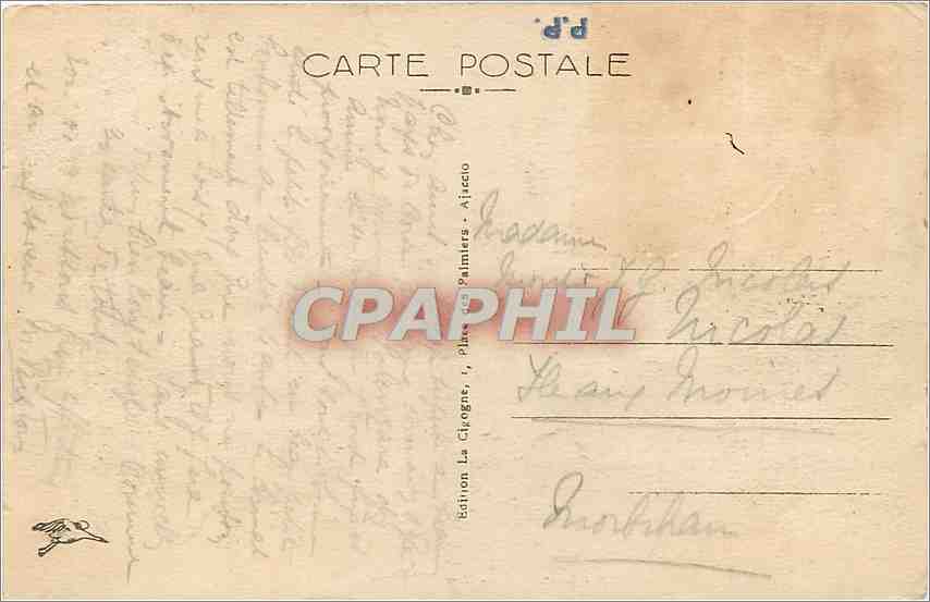 CPA Bavella - Vue de la Descente du Col — Rückseite