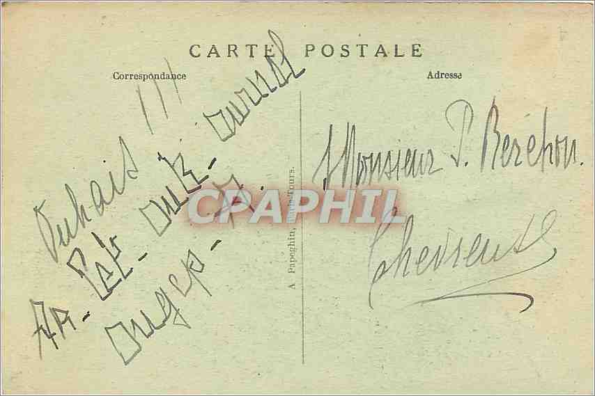 CPA Paris - La Conciergerie — Rückseite