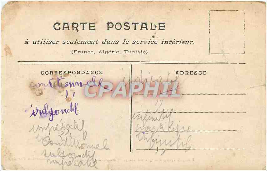 CPA Paris inonde Janvier 1910 - Pont de l'Alma — Verso